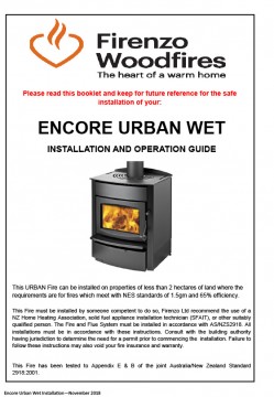 Encore Urban Wet Installation and Operation Guide