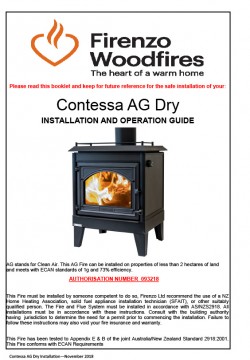 Contessa AG Dry Installation Guide